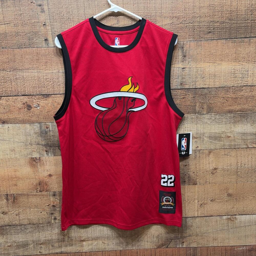 Miami Heat Jersey Mens Medium Red Sleeveless NBA Basketball Jimmy Butler 22 UNK